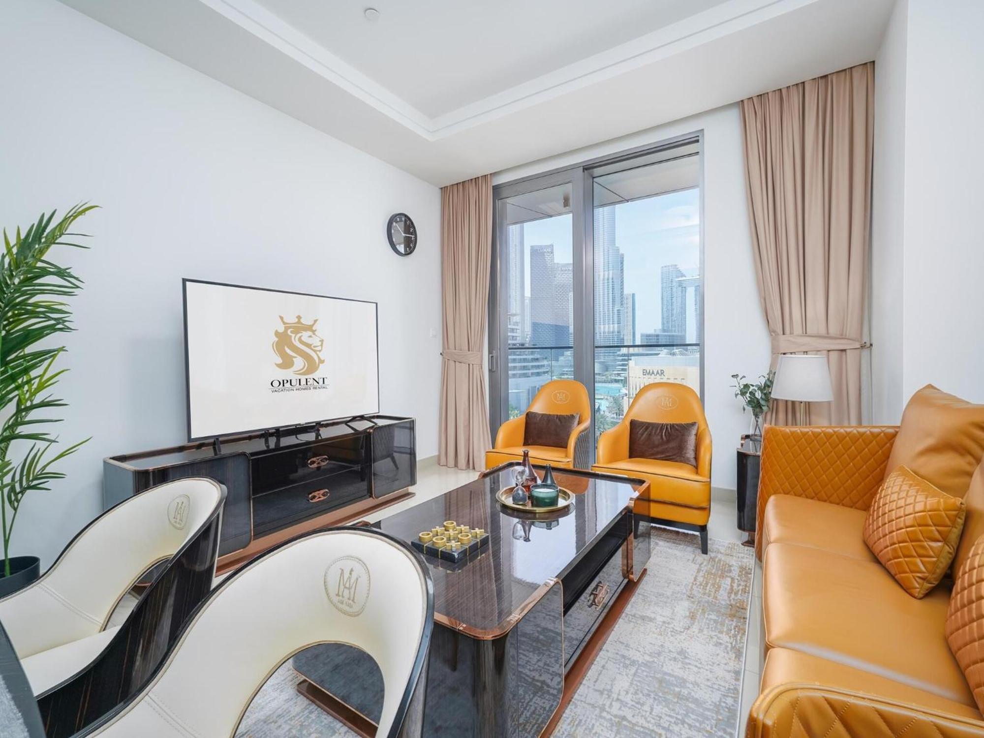 Luxurious Stylish Apartments Across Dubai Mall Burj Khalifa City Views Kültér fotó