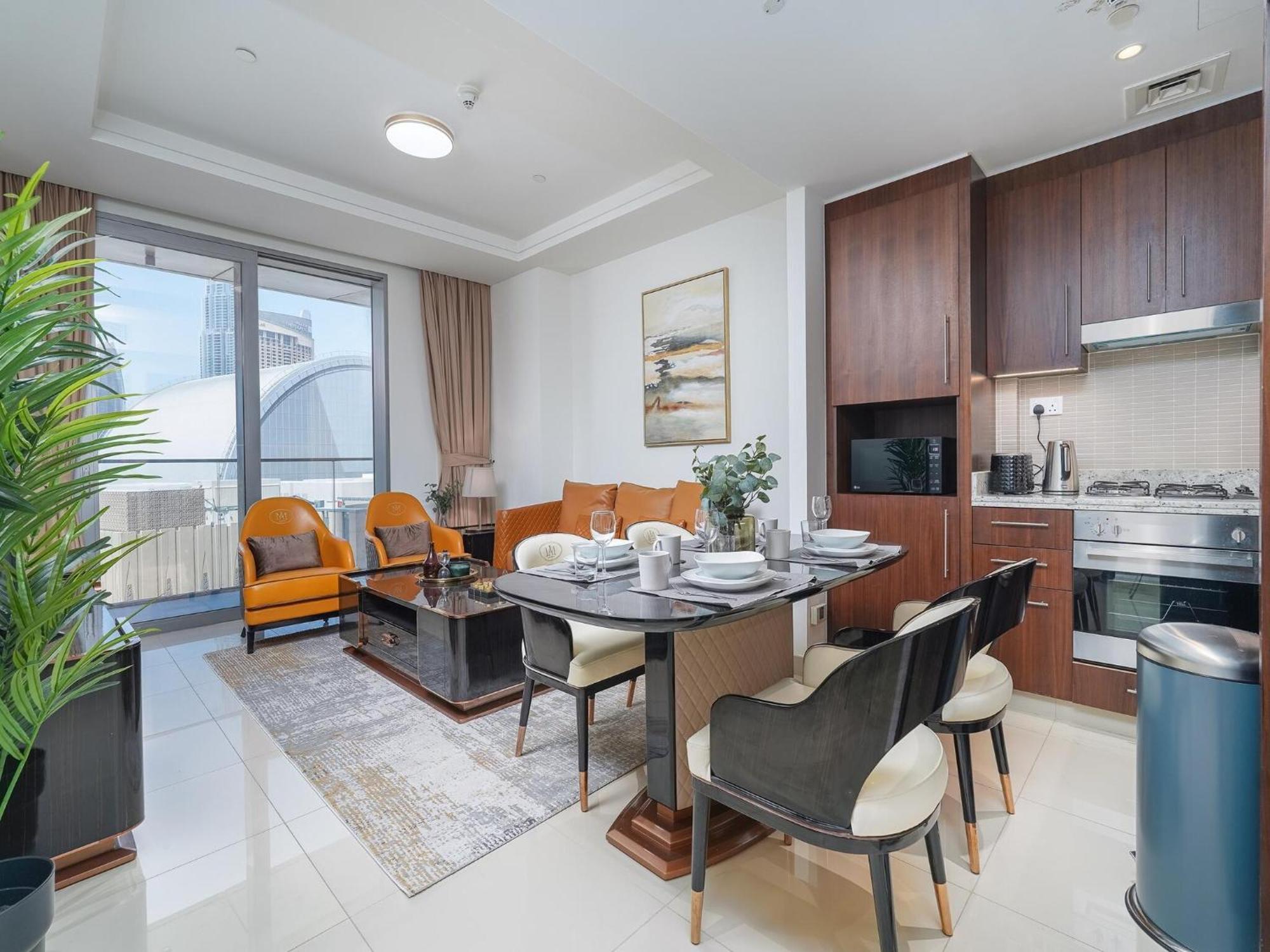 Luxurious Stylish Apartments Across Dubai Mall Burj Khalifa City Views Kültér fotó