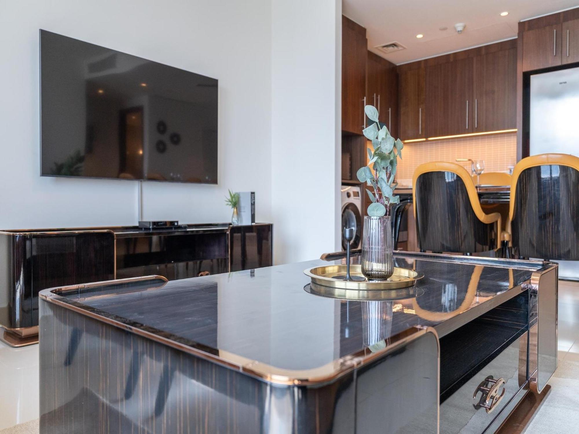 Luxurious Stylish Apartments Across Dubai Mall Burj Khalifa City Views Kültér fotó
