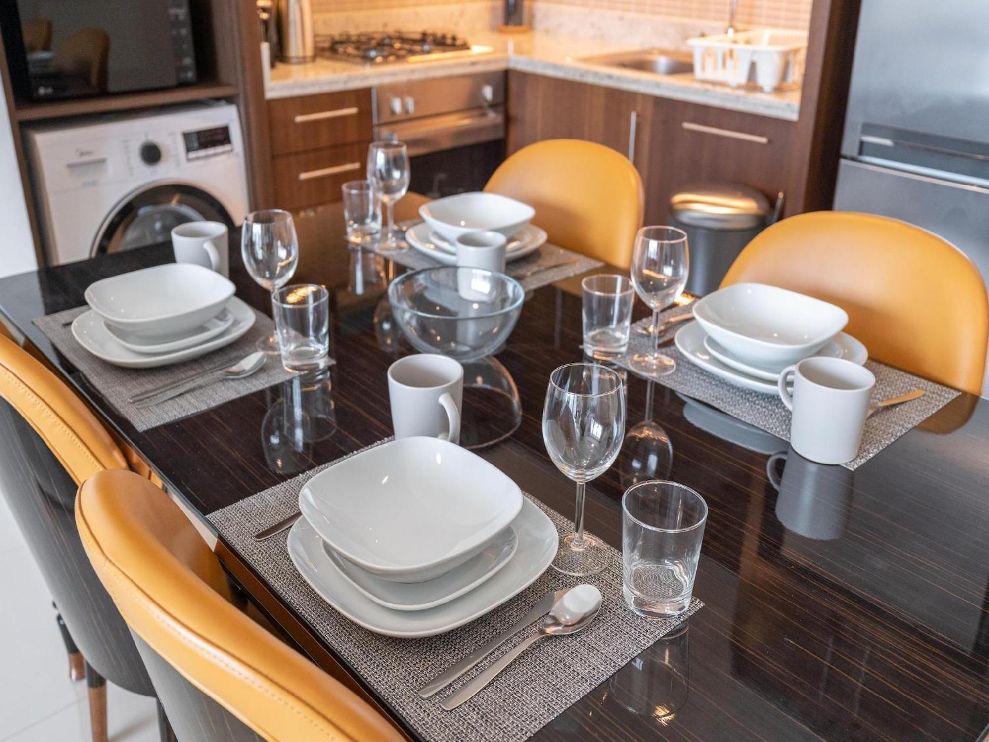 Luxurious Stylish Apartments Across Dubai Mall Burj Khalifa City Views Kültér fotó