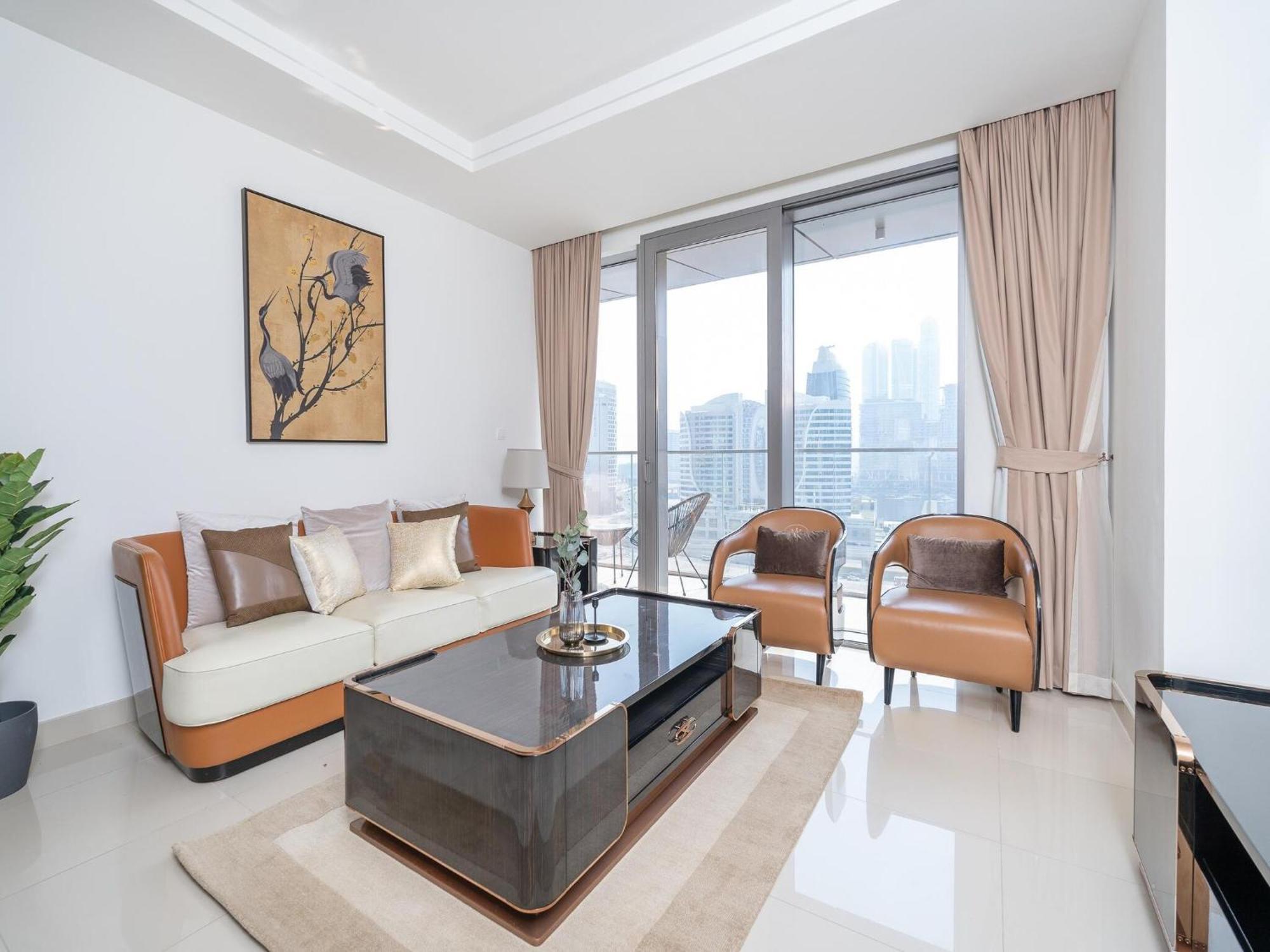 Luxurious Stylish Apartments Across Dubai Mall Burj Khalifa City Views Kültér fotó